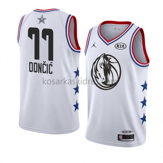 Dallas Mavericks Dres Luka Doncic 77 2019 All Star Jordan Brand Bijela Swingman 